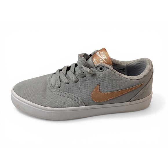 Nike SB Check Solarsoft Gray Sneakers Womens 6 Skate Shoes 921463-006 - Picture 9 of 11